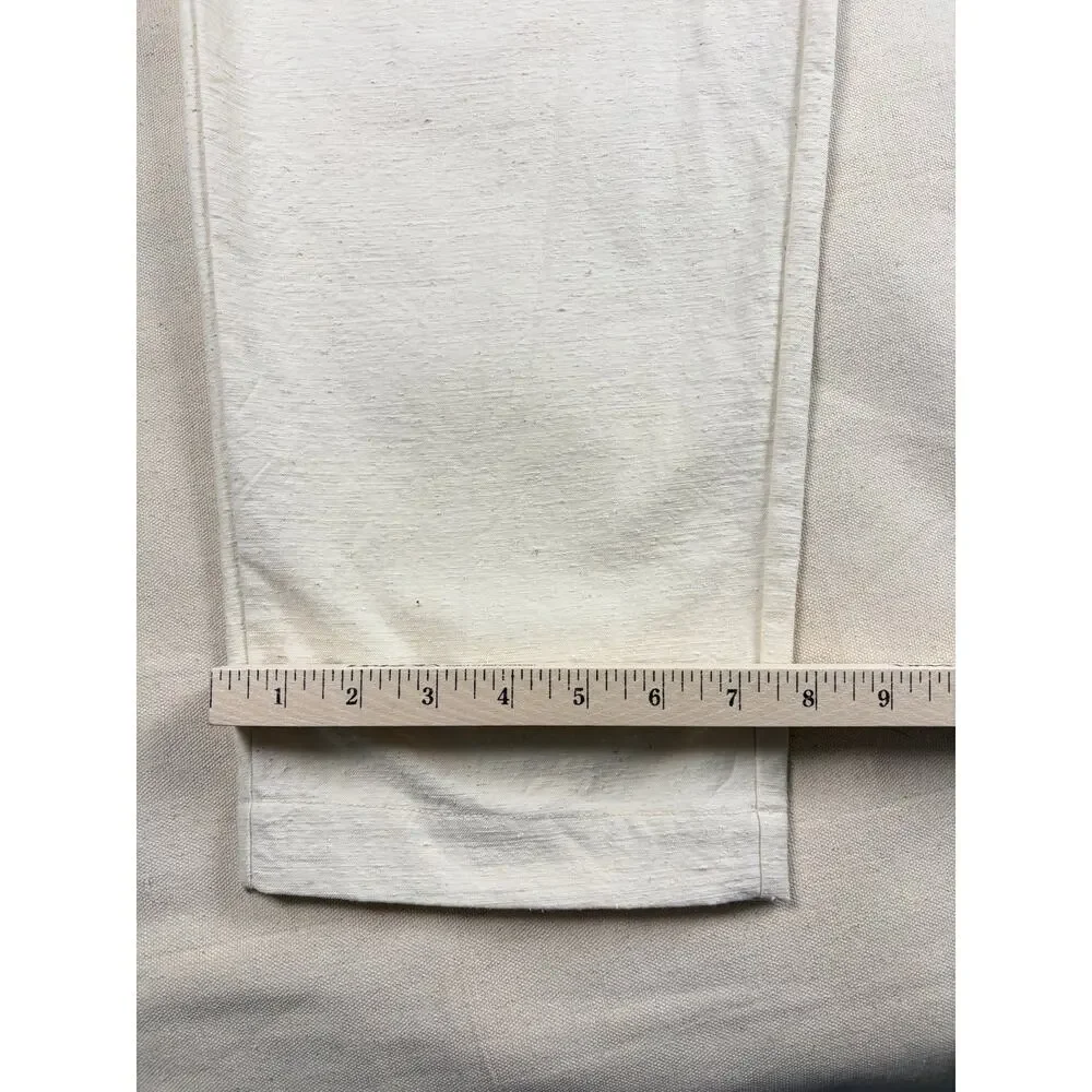 Jackman Back Nep Umps Pants JM4150 Kinari Cream Cotton Japan Sz L Elastic Waist
